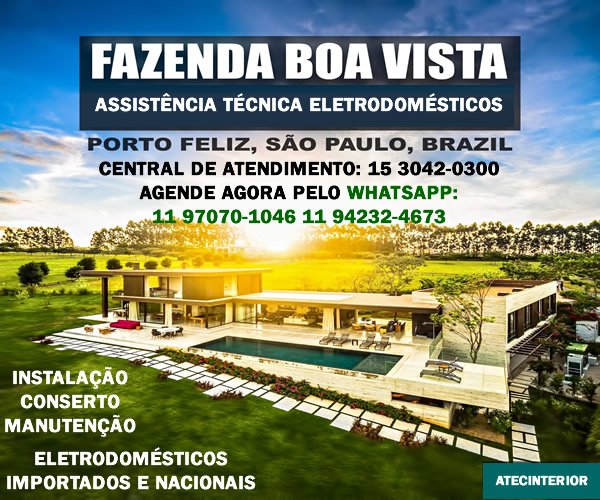 Assistência técnica eletrodomésticos Fazenda Boa Vista